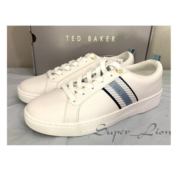 NEW Ted Baker Women's Leather Sneaker Shoes - Picture 5 of 9